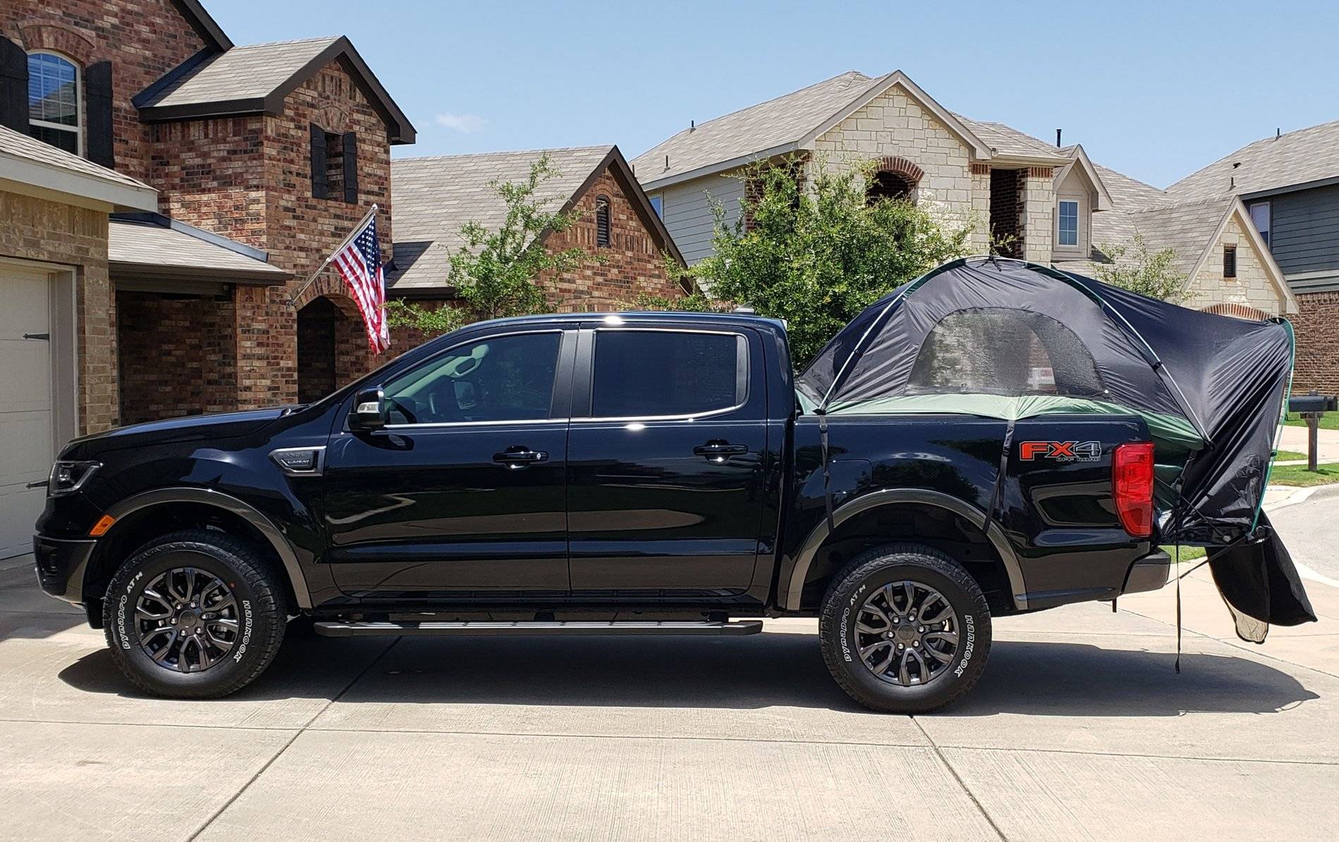 Ford Ranger Turned mine into a hotel this weekend...added the Napier tent. 20190703_014053