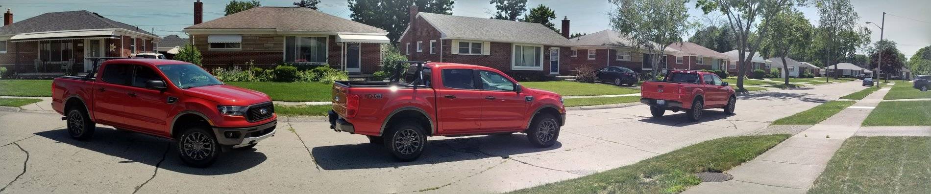 Ford Ranger WxNerd2015's Hot Pepper Red FX4 20190630_125218-PANO