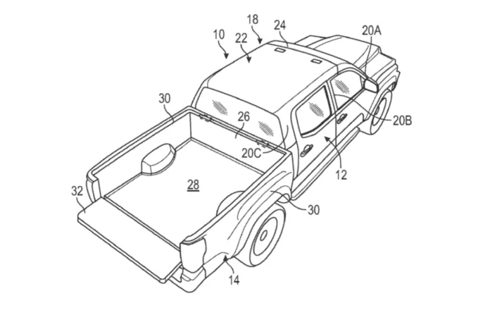 Ford Ranger Next Gen Ranger: Ford Applies For Pickup Removable Roof Patent Screen-Shot-2019-09-30-at-7.53.08-PM-696x440