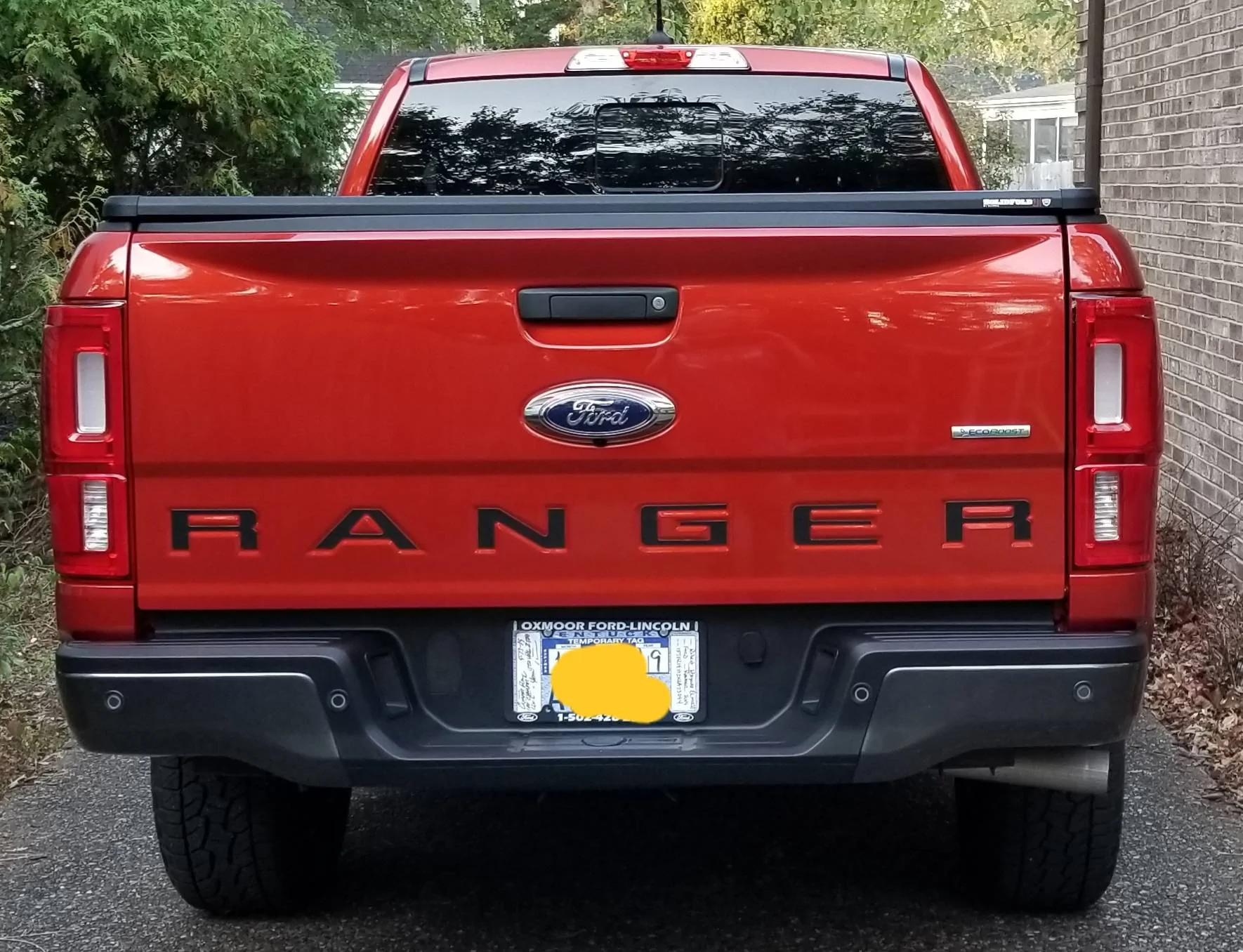 Ford Ranger HOT PEPPER RED Ranger Club Thread Gate Letters