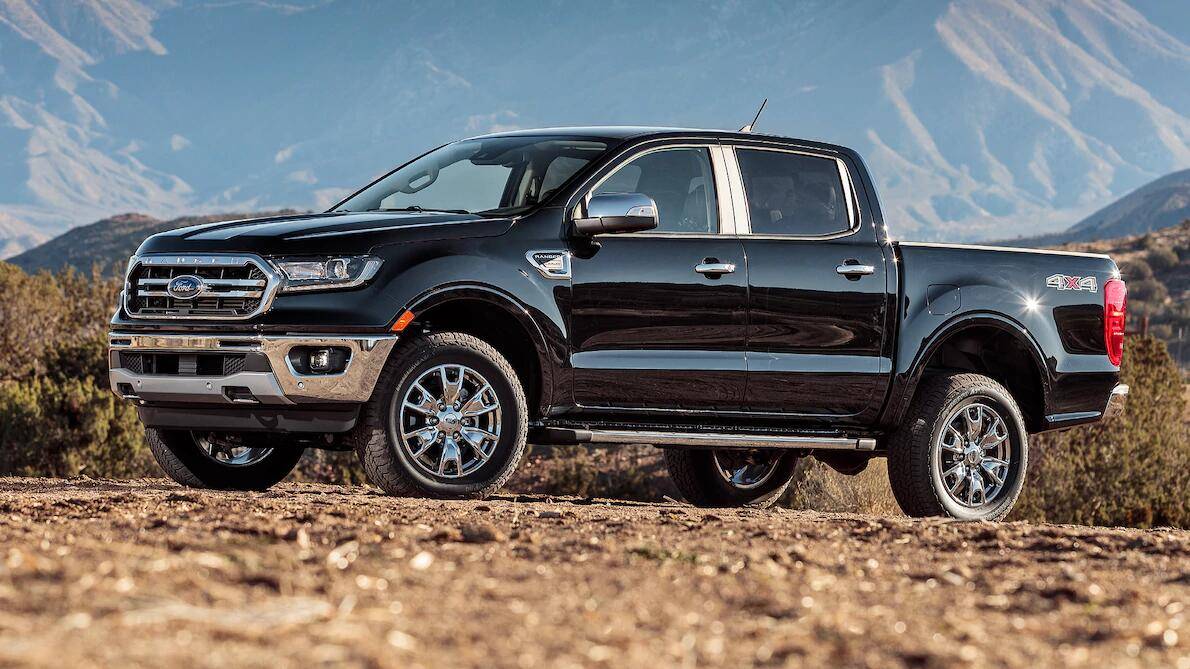 Ford Ranger SHADOW BLACK Ranger Club Thread 2019-Ford-Ranger-Lariat-4x4-Ecoboost-front-three-quarter