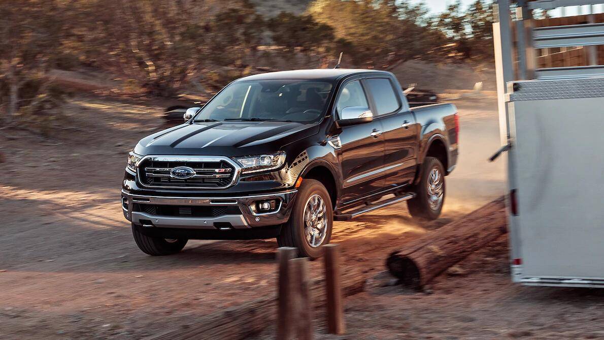 Ford Ranger SHADOW BLACK Ranger Club Thread 2019-Ford-Ranger-Lariat-4x4-Ecoboost-front-three-quarter-in-motion-4
