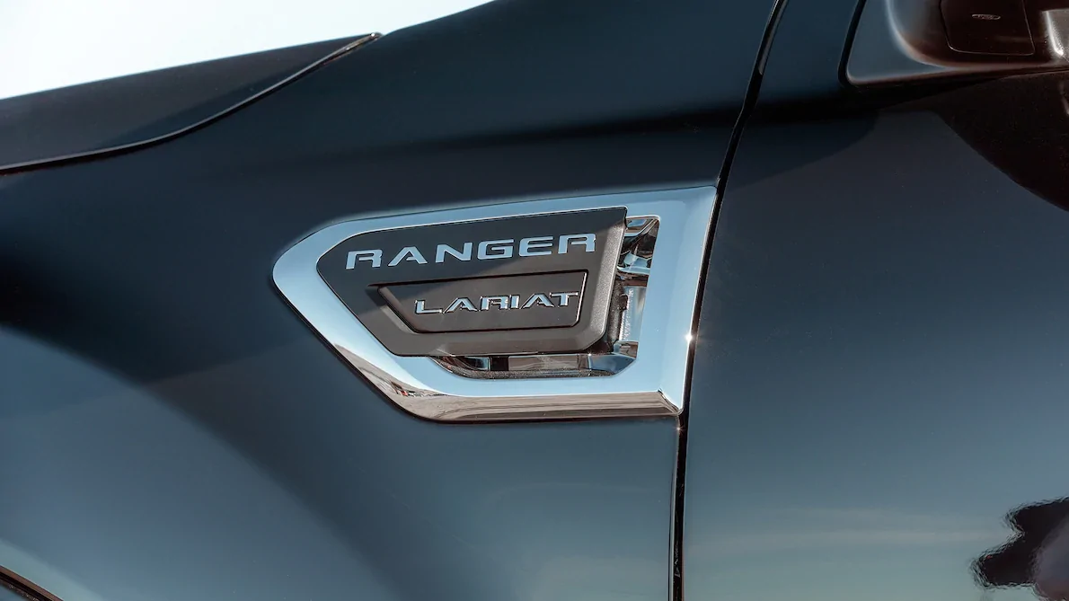 Ford Ranger SHADOW BLACK Ranger Club Thread 2019-Ford-Ranger-Lariat-4x4-Ecoboost-side-logo