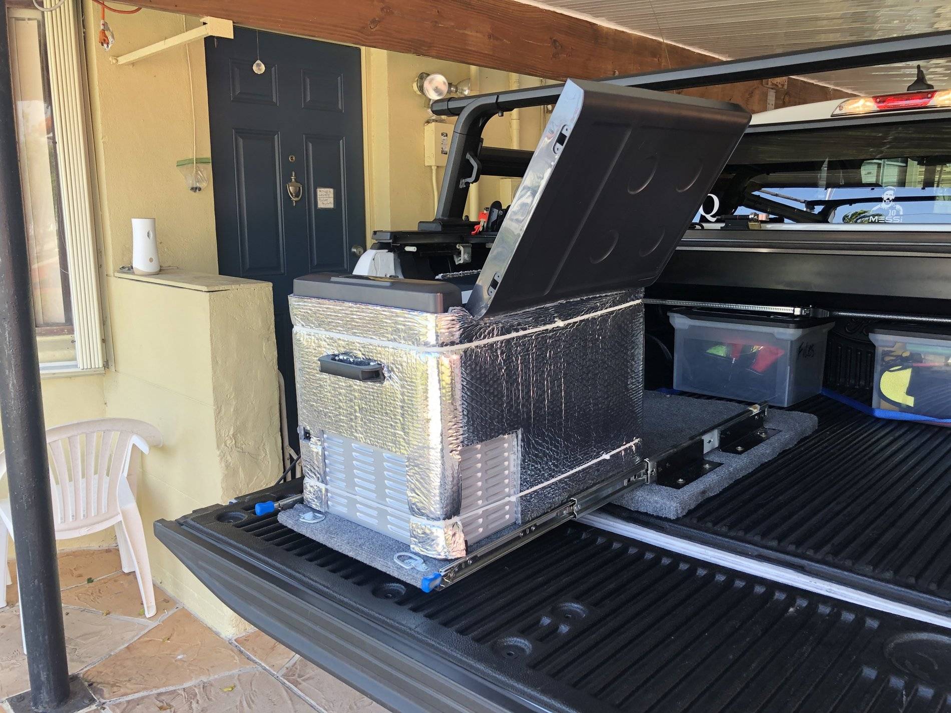 Ford Ranger Ranger305's Ranger Overland Build & Journal Fridge Rack 1