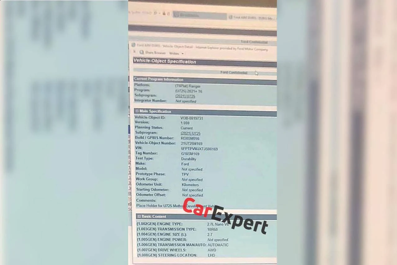 Ford Ranger Spied: 2023 Ford Ranger with 15.5" Touchscreen, Next Raptor Powered by 2.7L EcoBoost V6 2022-Ford-Ranger-Bronco-V6-EcoBoost-1