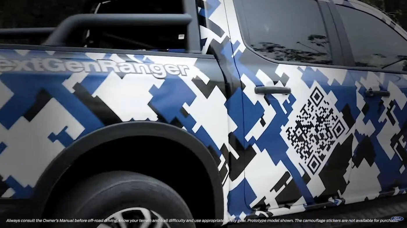 Ford Ranger 2023 Ford Ranger official teaser video gives more previews - "#NextGenRanger Hiding in Plain Sight" 2023-ford-ranger-prototype-australia-5