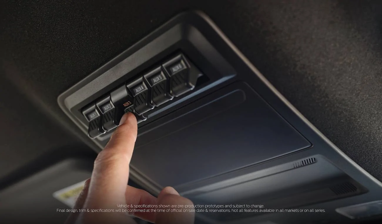 Ford Ranger Ford Europe: 2023 Ranger Ordering Opens in Late 2022, Deliveries Start Early 2023 ranger-overhead_switches