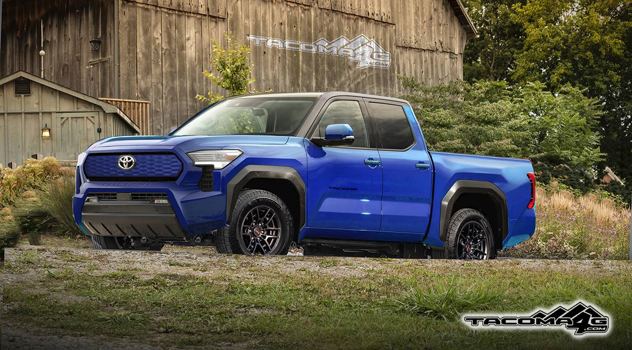 Ford Ranger 2024 Tacoma EV + ICE previews, info, development & schedule Tacoma-Front-Blue-EV (1)