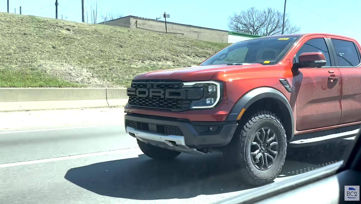 Ford Ranger Video: U.S. 2024 Ranger Raptor Spotted Highway Driving Screenshot 2023-04-18 at 8.51.48 PM