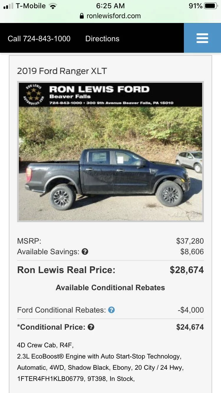 Ford Ranger Just did my build-and-price.  WOW, are these things pricey!!! IMG_1454