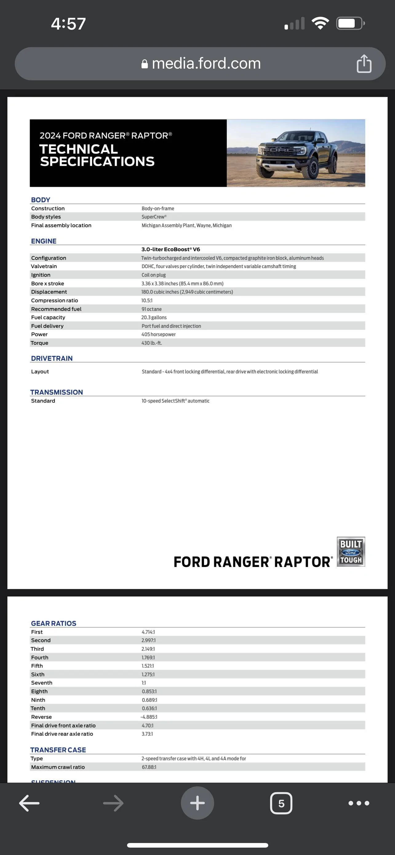 Ford Ranger Ranger raptor engine GDI vs port and direct injection D64C9CD6-DD33-42B3-879F-0CDCE14F72A0
