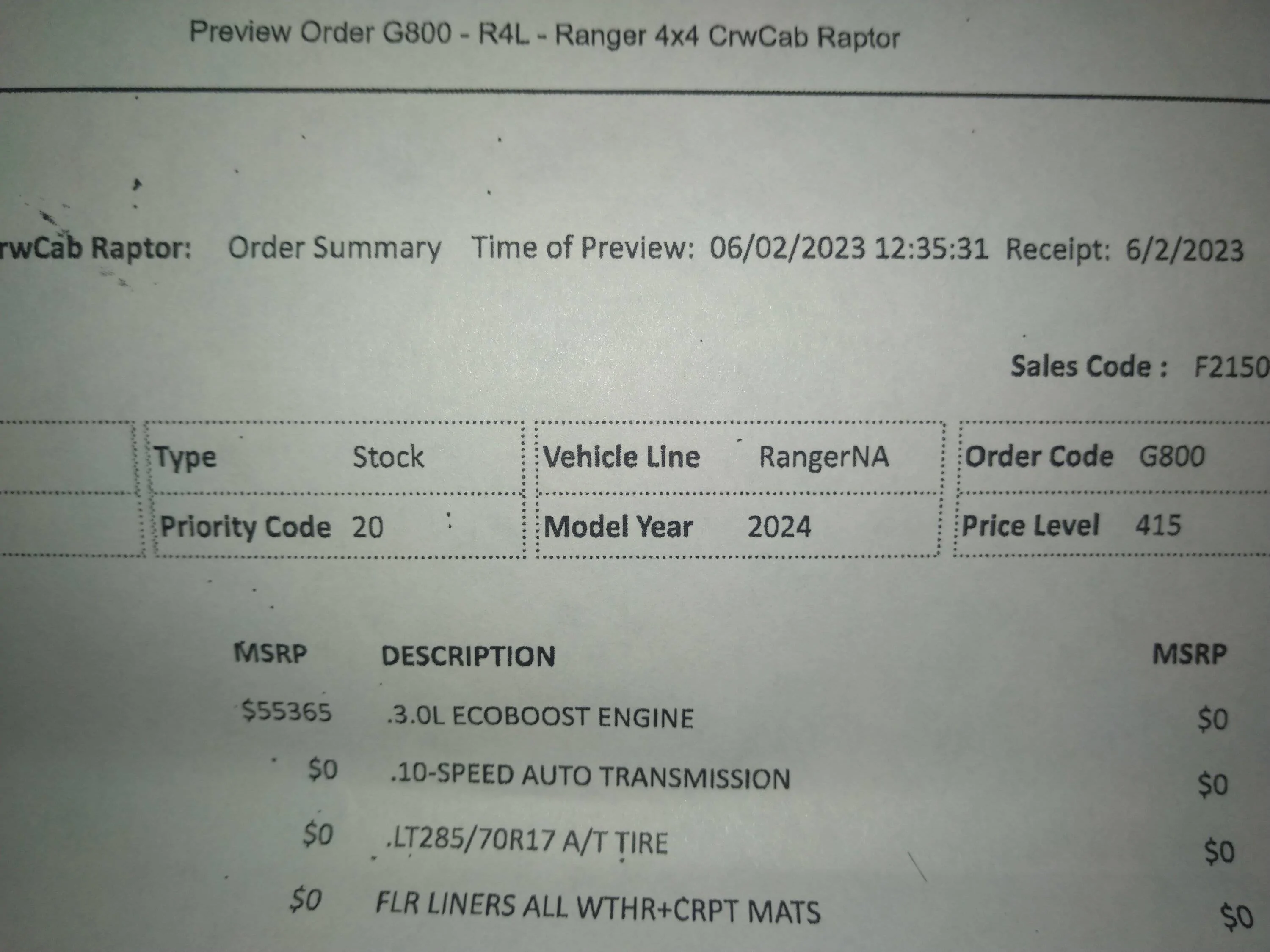 Ford Ranger Is this normal? IMG_20230602_134812