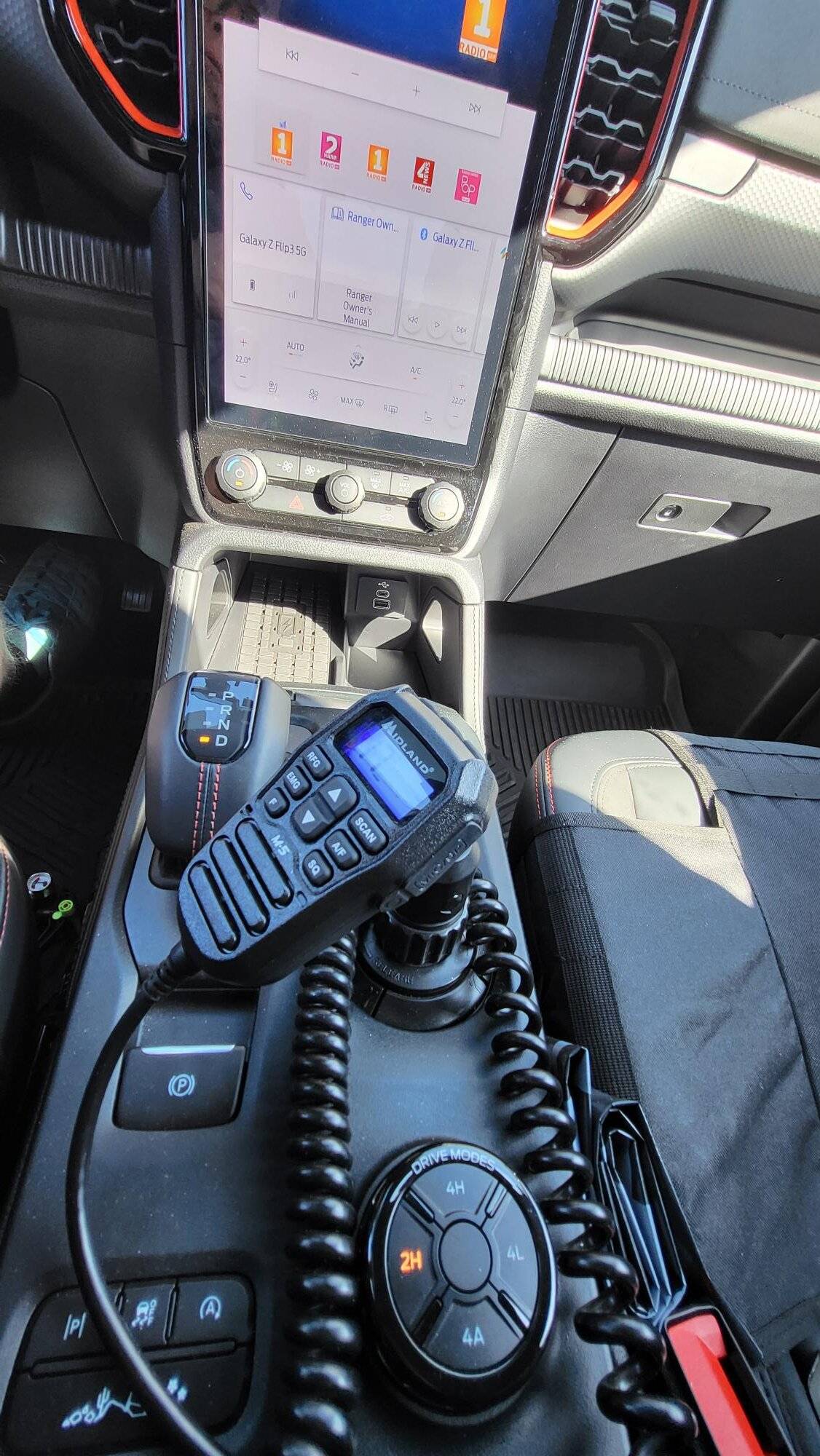 Ford Ranger Added some stuff to Ranger Raptor interior: Garmin Tread GPS Navigator, Midland Radio, Sunshield, Blackvue Dashcam 20230614_090117
