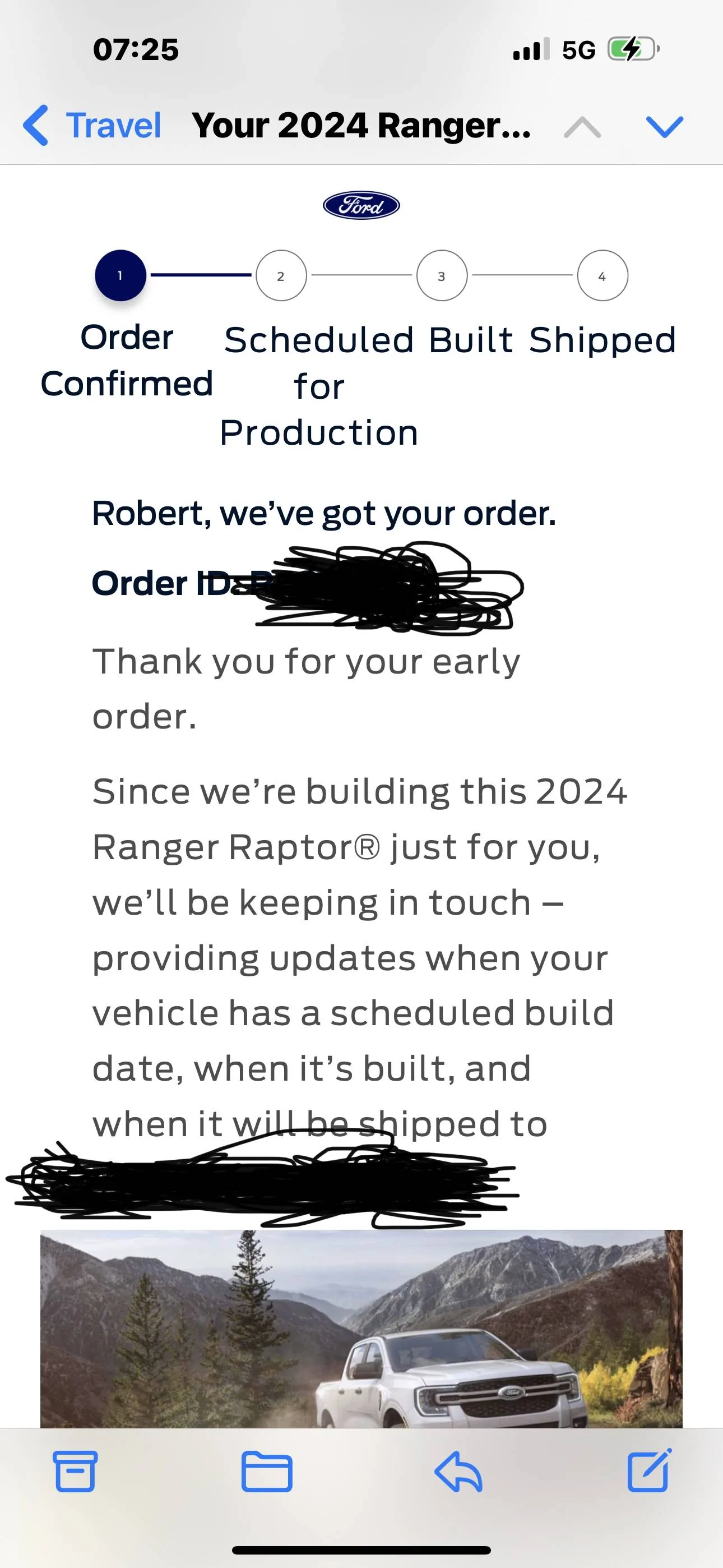 Ford Ranger 2024 Ranger Production Scheduling Resumes July 20th 2064F224-B945-467C-A64A-3C8105B76B5A