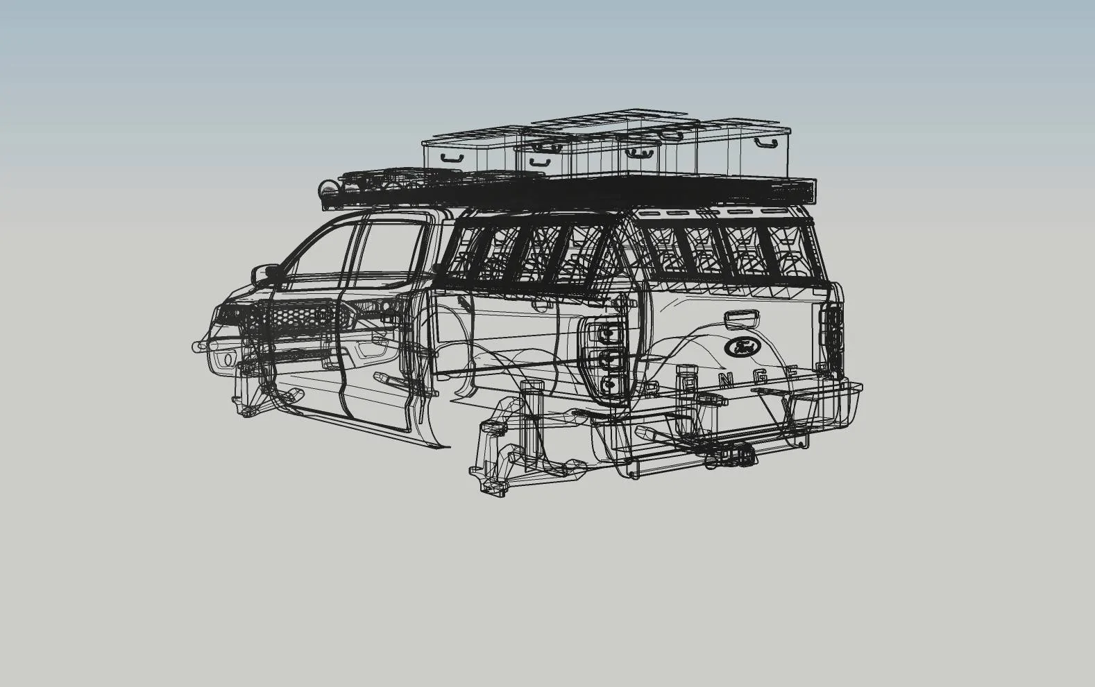 Ford Ranger CAD models of the new Ranger? wireframe2