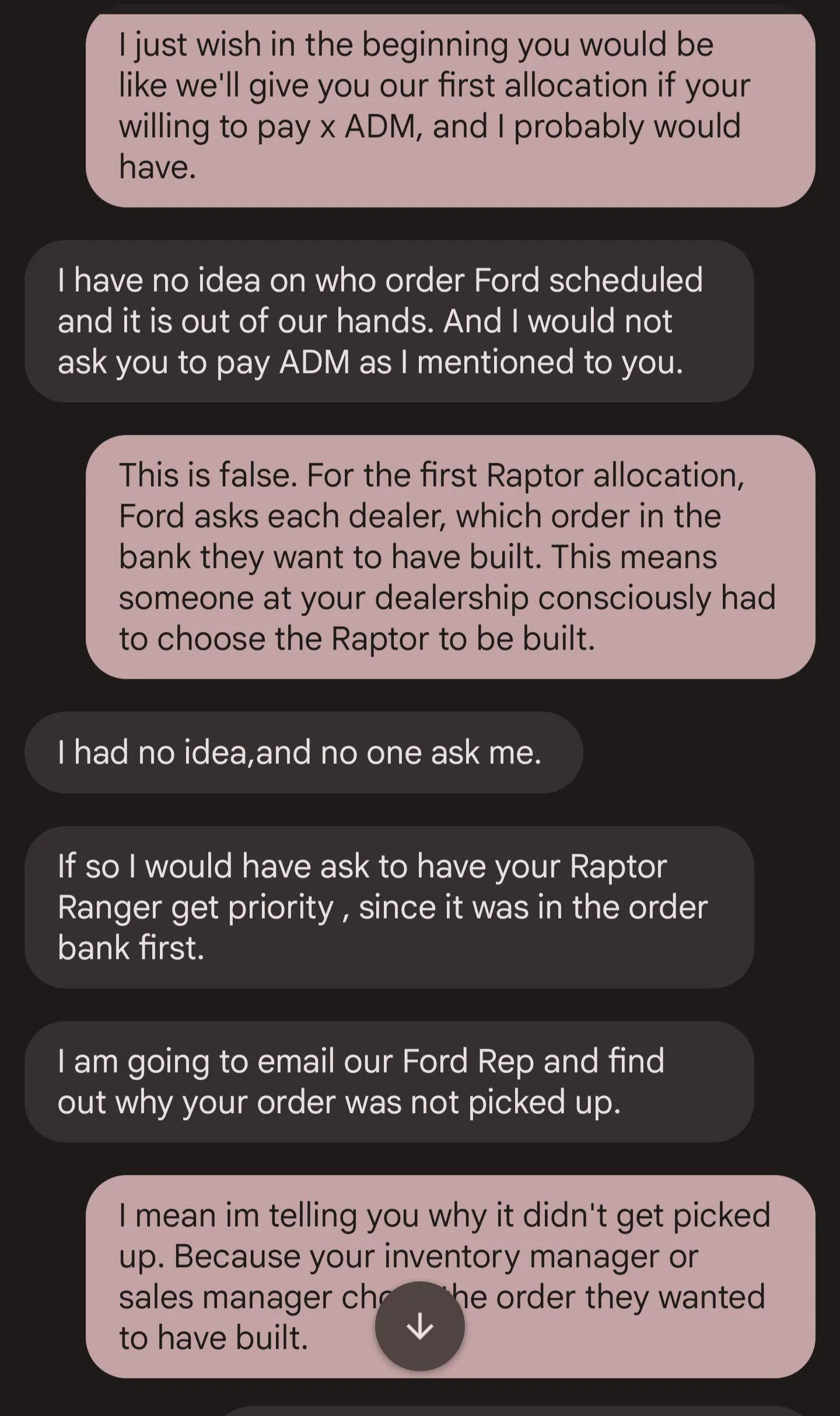 Ford Ranger 2024 Ranger Raptor Scheduling Only This Week (7/13/23) for Production Weeks 9/4 - 9/25 Screenshot_20230714-061614
