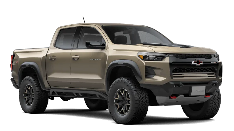 Ford Ranger If you're leaning Colorado, consider this. 23Chevy-Colorado-ZR2-SandDuneMetallic-Jellybean