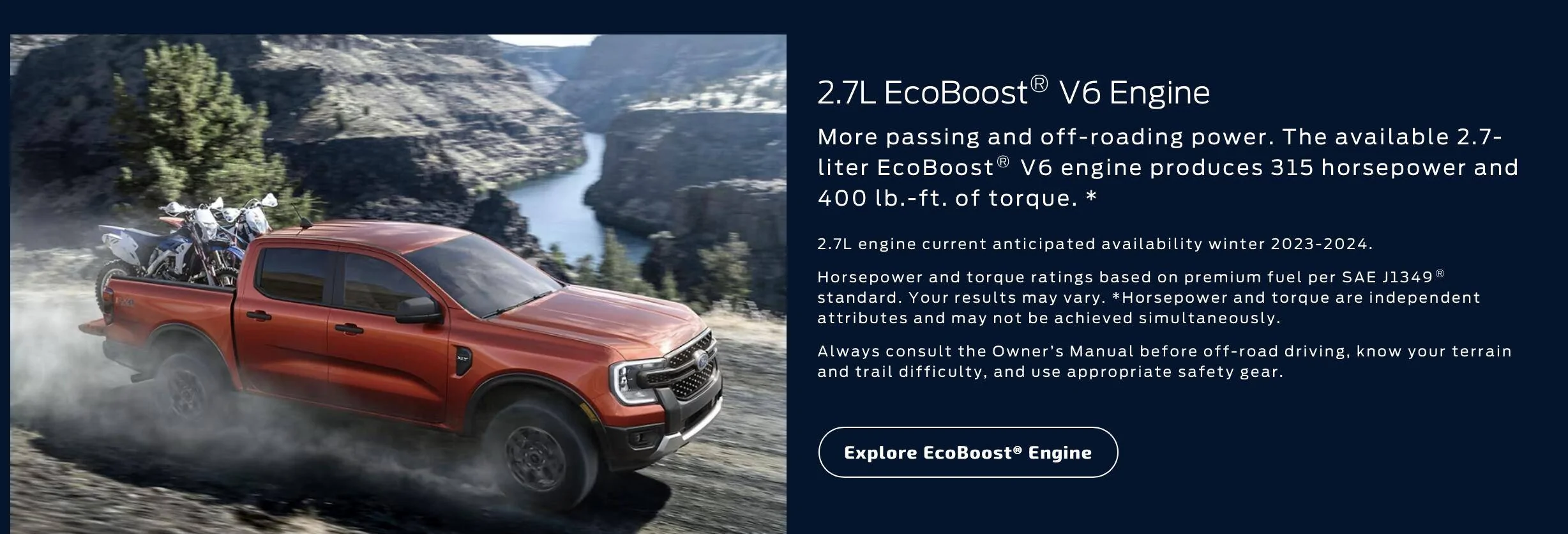 Ford Ranger When will 2.7 V6 be available on Ford.com Build & Price? Screenshot 2023-09-07 at 20.51.42