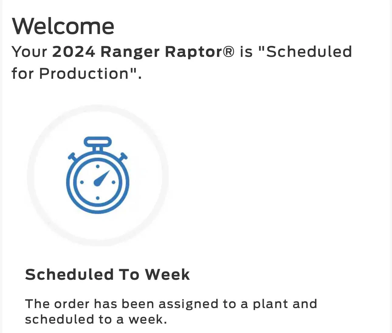 Ford Ranger UAW Strike moved my build date IMG_2422