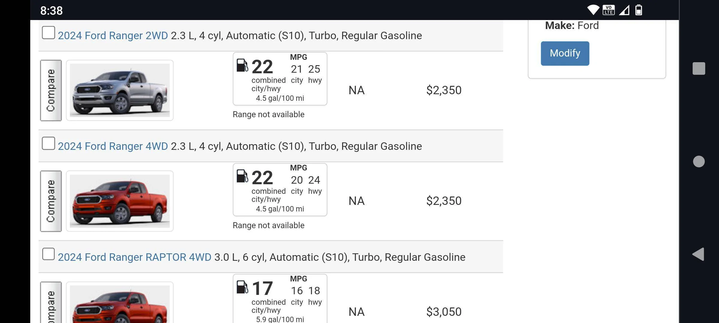 2010 Ford Ranger XLT With Just 16K Miles Up For Auction, image size:2400x1080