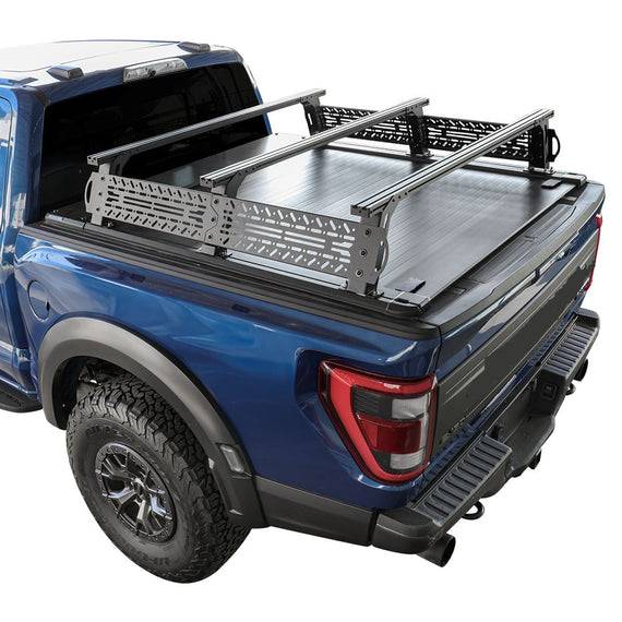 Ford Ranger Sports bar with factory roller shutter 1999-2024-chevrolet-silverado-gmc-sierra-2500-3500-pro-retractable-tonneau-cover-tonneau-cover