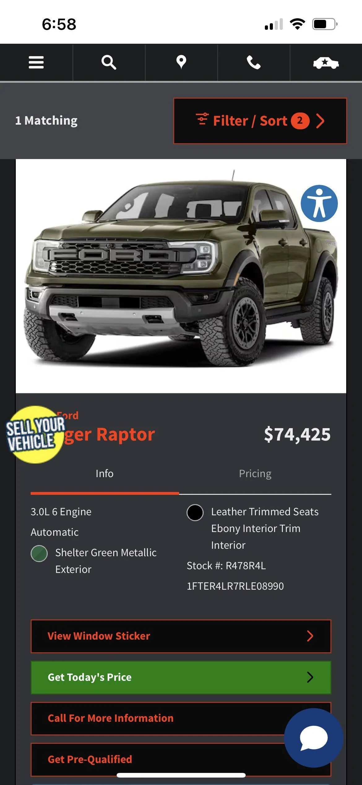 Ford Ranger Dealer with a Ranger Raptor up for sale IMG_2750