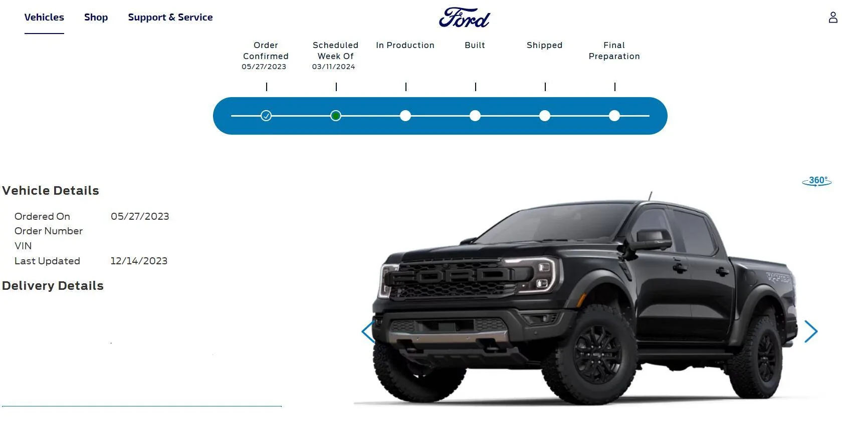 Ford Ranger 2024 Ranger Retail Scheduling (Including Raptor Stock Orders) This Week (1/18/24) for Production Weeks 3/4 - 3/25 RR