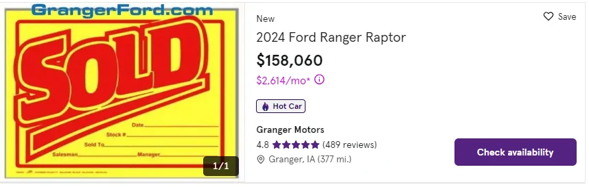 Ford Ranger 2024 New Ranger at 3% UNDER INVOICE!!! 1705951914045