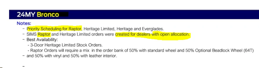 Ford Ranger 2024 Ranger Main Commit Scheduling This Week (1/25/24) for Production Weeks 3/4 - 3/25 [No Raptor Scheduling] 1706030472602