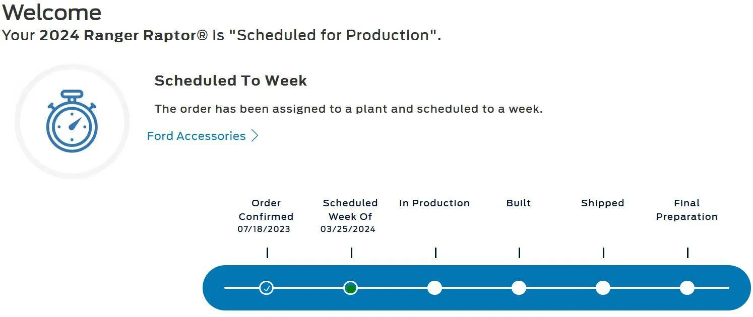 Ford Ranger 2024 Ranger Main Commit Scheduling This Week (1/25/24) for Production Weeks 3/4 - 3/25 [No Raptor Scheduling] 1706051280071