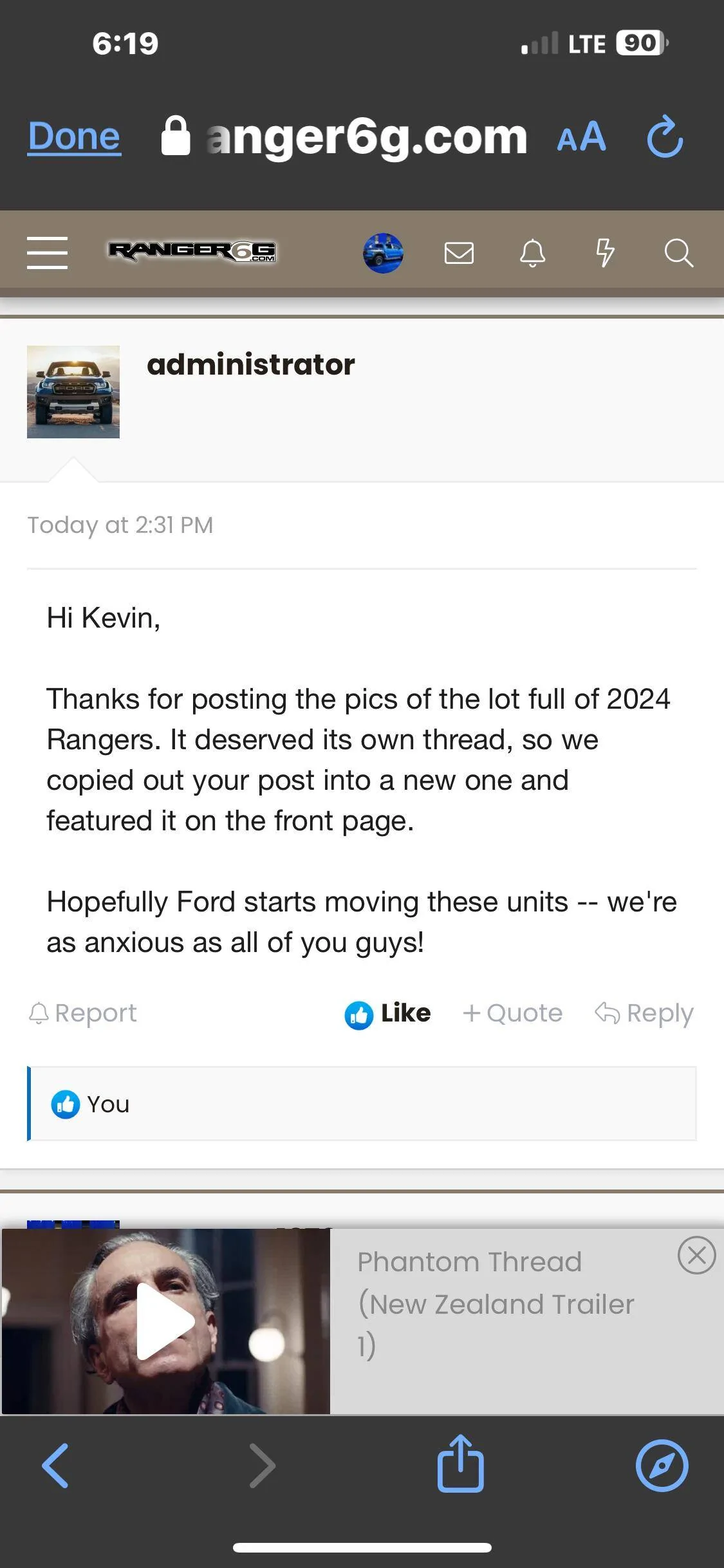 Ford Ranger Spied: Lot Full of 2024 Ranger Trucks Awaiting Shipment IMG_3598