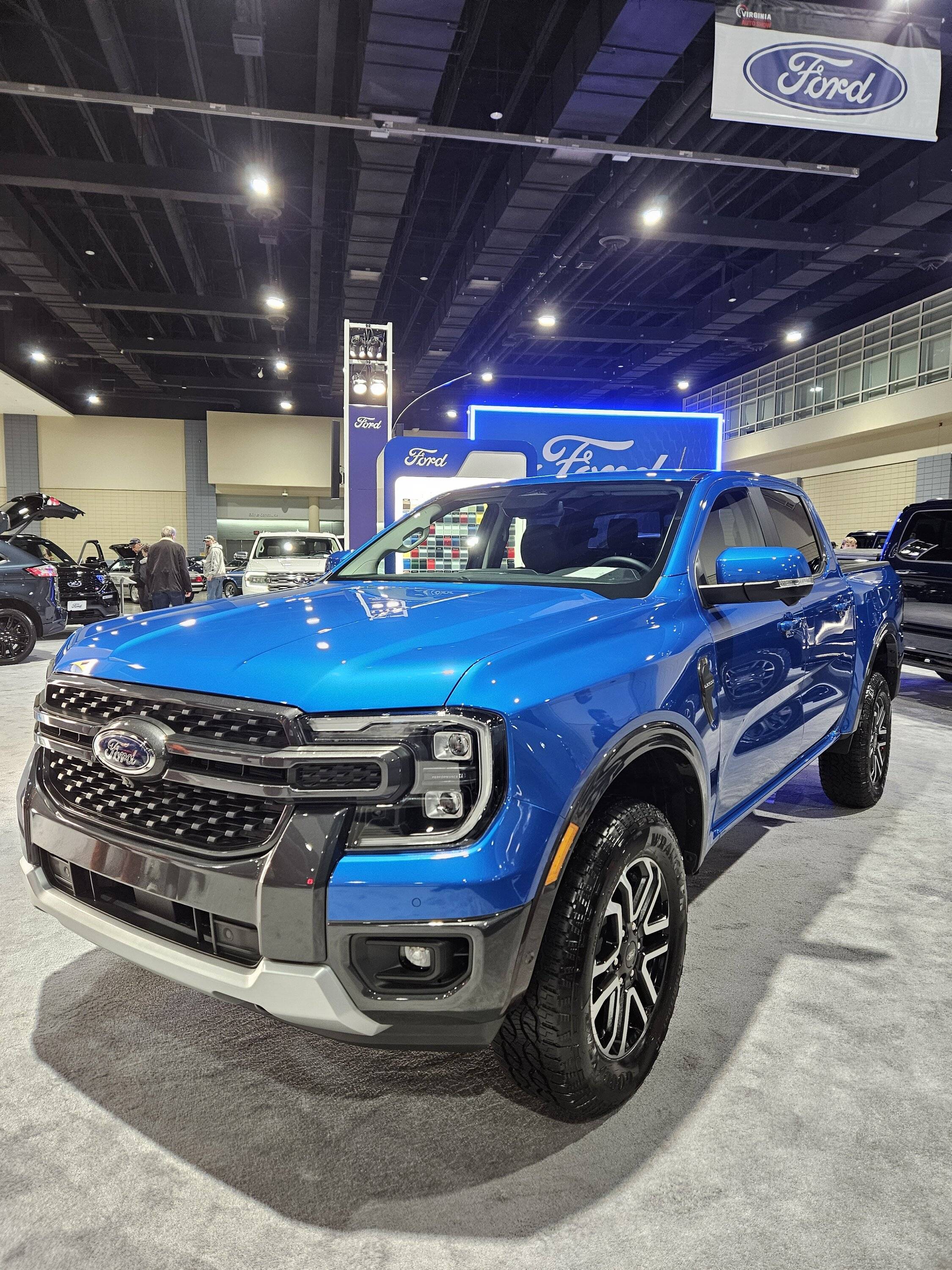 Ford Ranger Velocity Blue Lariat at Richmond Auto Show 1000003336
