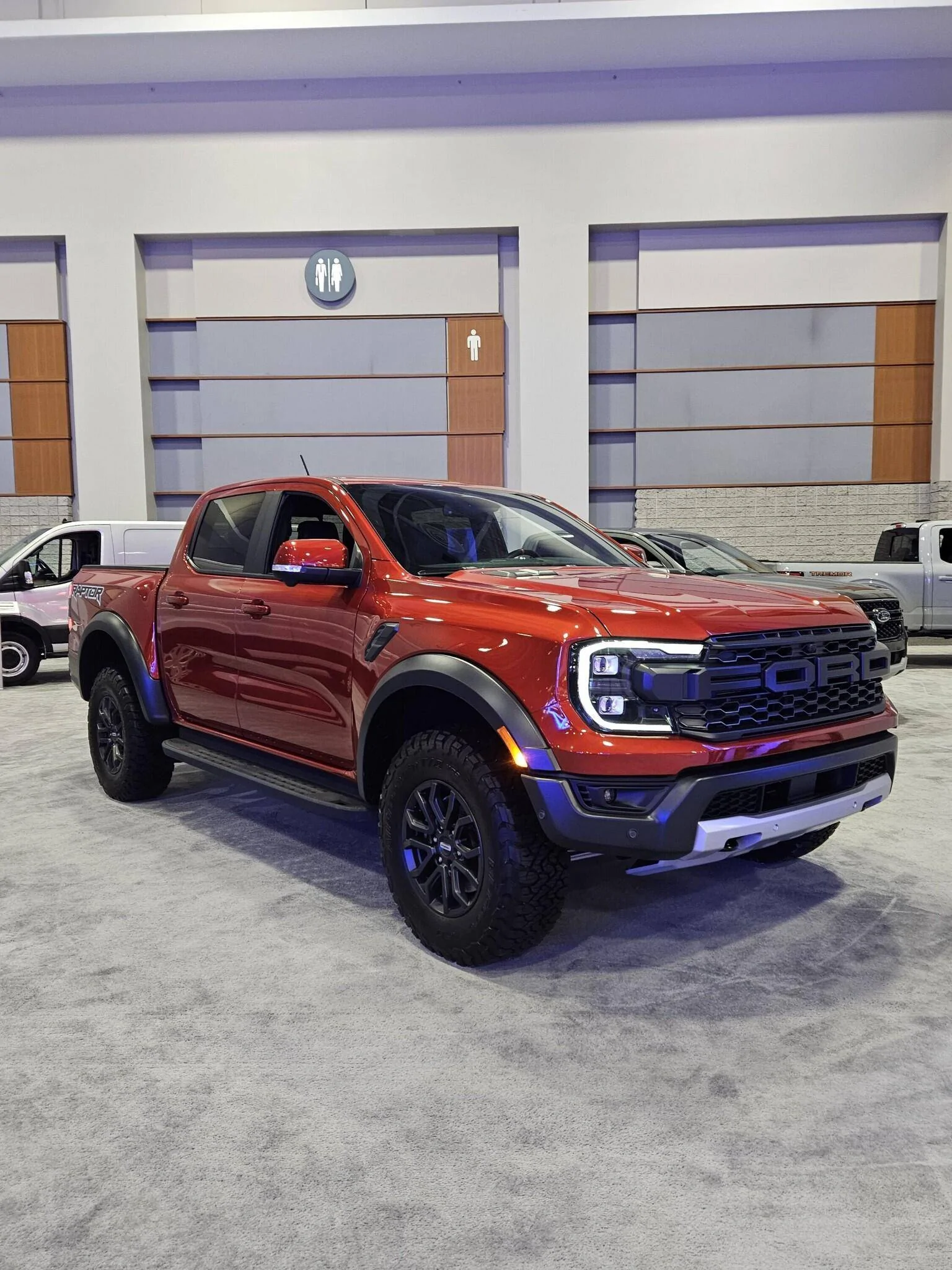 Ford Ranger Velocity Blue Lariat at Richmond Auto Show 1708285806240