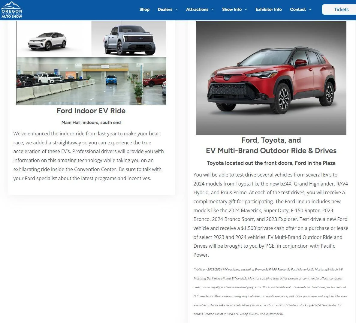 Ford Ranger Auto shows and Ford Test Drive $1,500 pirivate cash offers 1708497270160