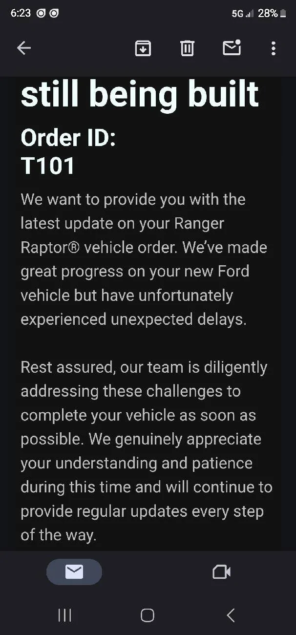 Ford Ranger Production hold up email Screenshot_20240229_182349_Gmail