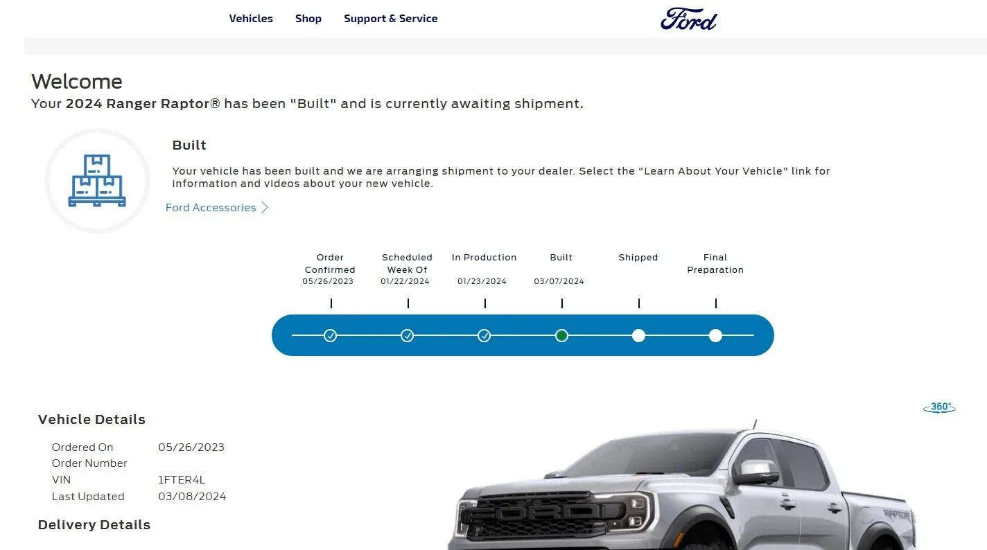 Ford Ranger Ranger Raptor Built! Screenshot 2024-03-08 123319