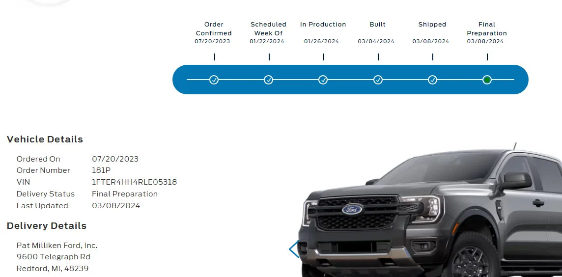 Ford Ranger Shipping Status??? 1710262166472-8