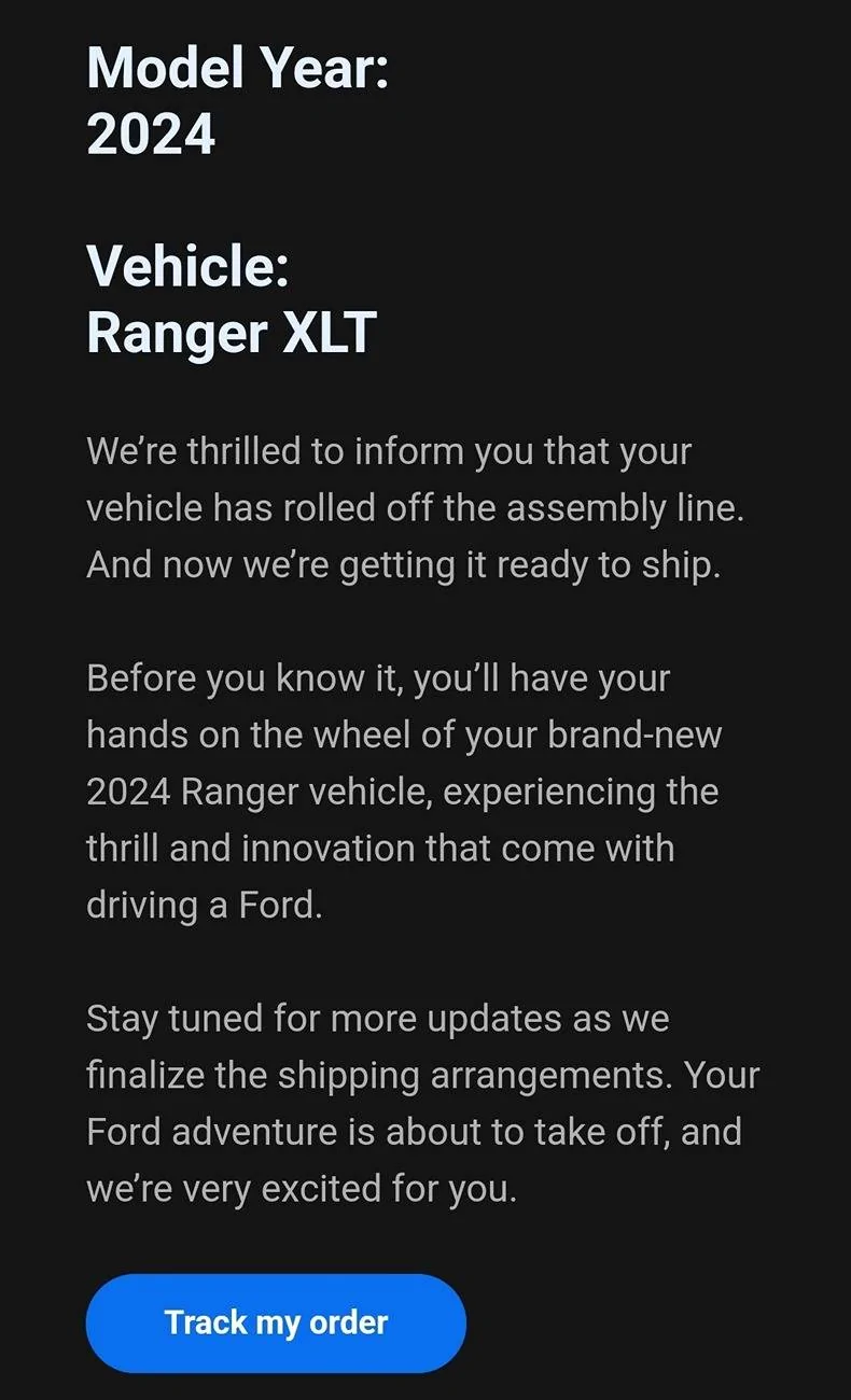 Ford Ranger My 2024 Ranger XLT is DELIVERED!! (U.S.) 🙌 Screenshot_20240314_100626_Outlook
