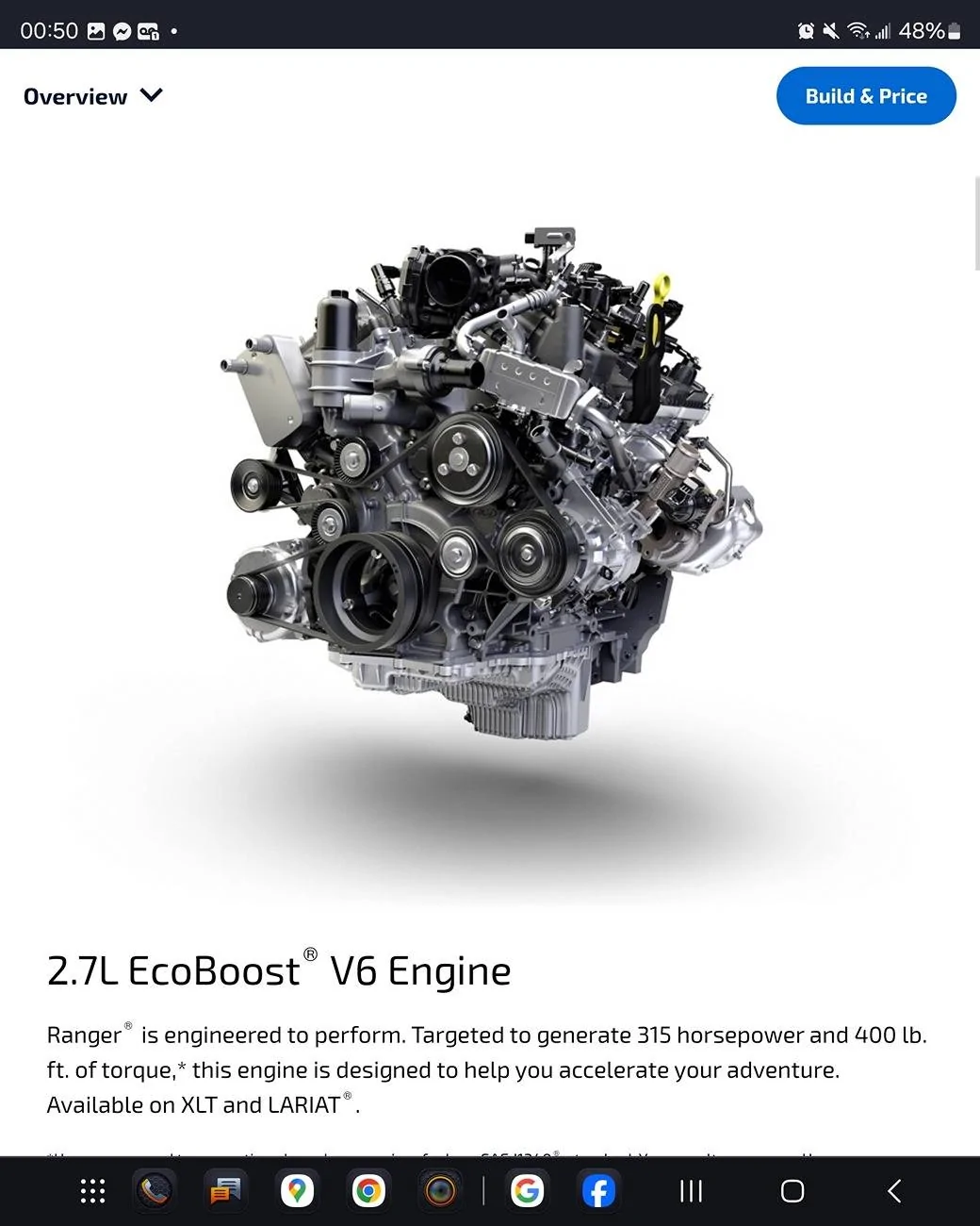 Ford Ranger 2.7L EcoBoost V6 EPA MPG Gas Mileage Released for 2024 Ranger Screenshot_20240316_005015_Chrom