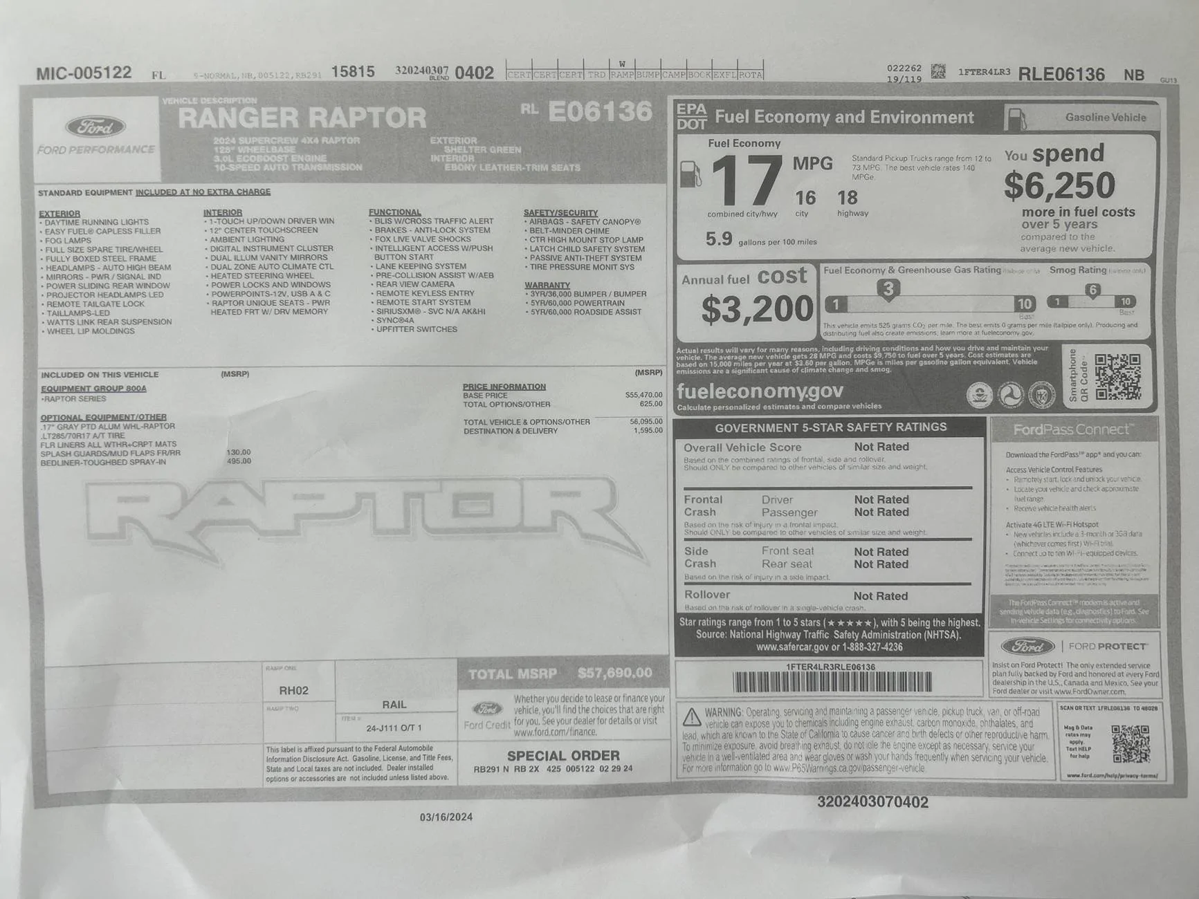 Ford Ranger Finally got my Raptors Window Sticker 29F66806-67D8-4C70-B16D-2A479F32E50C