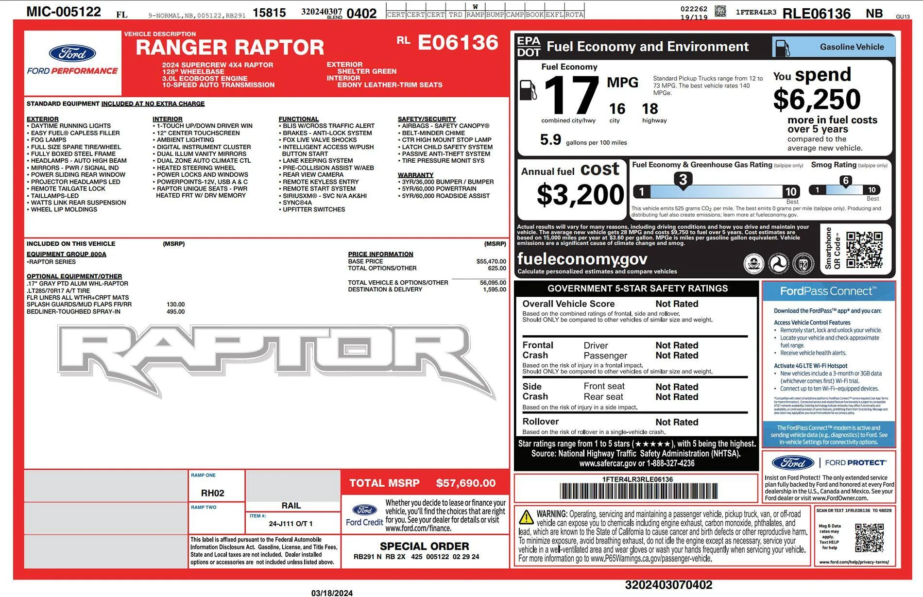 Ford Ranger Finally got my Raptors Window Sticker 1710781279039-w7