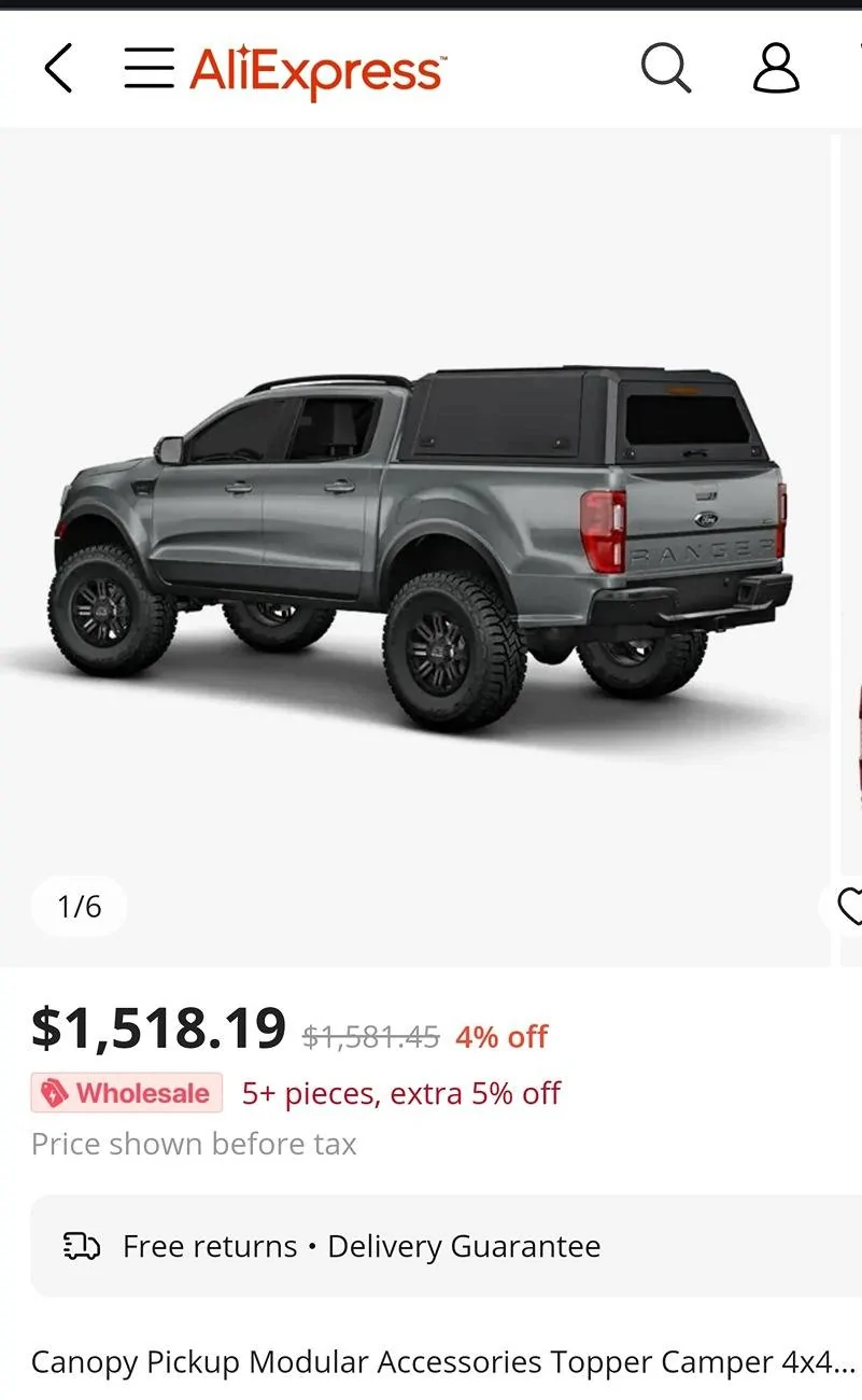 Ford Ranger LEER topper for 2024 Ranger? Screenshot_20240318_113549_Chrom