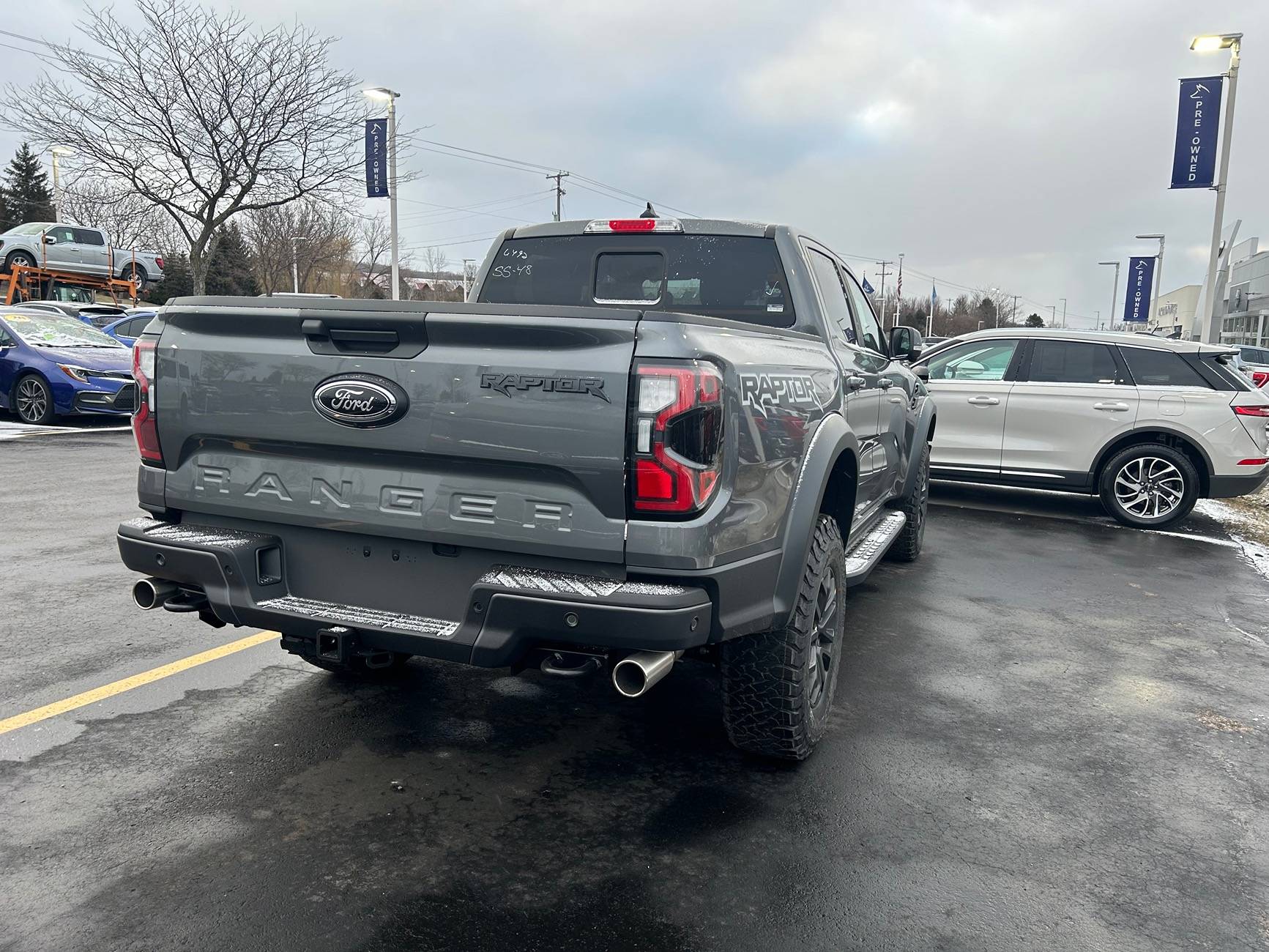 Ford Ranger Watching my 2024 Ranger Raptor get unloaded off delivery truck! 🤩😱 [cold start video added]! img_1804-jpe