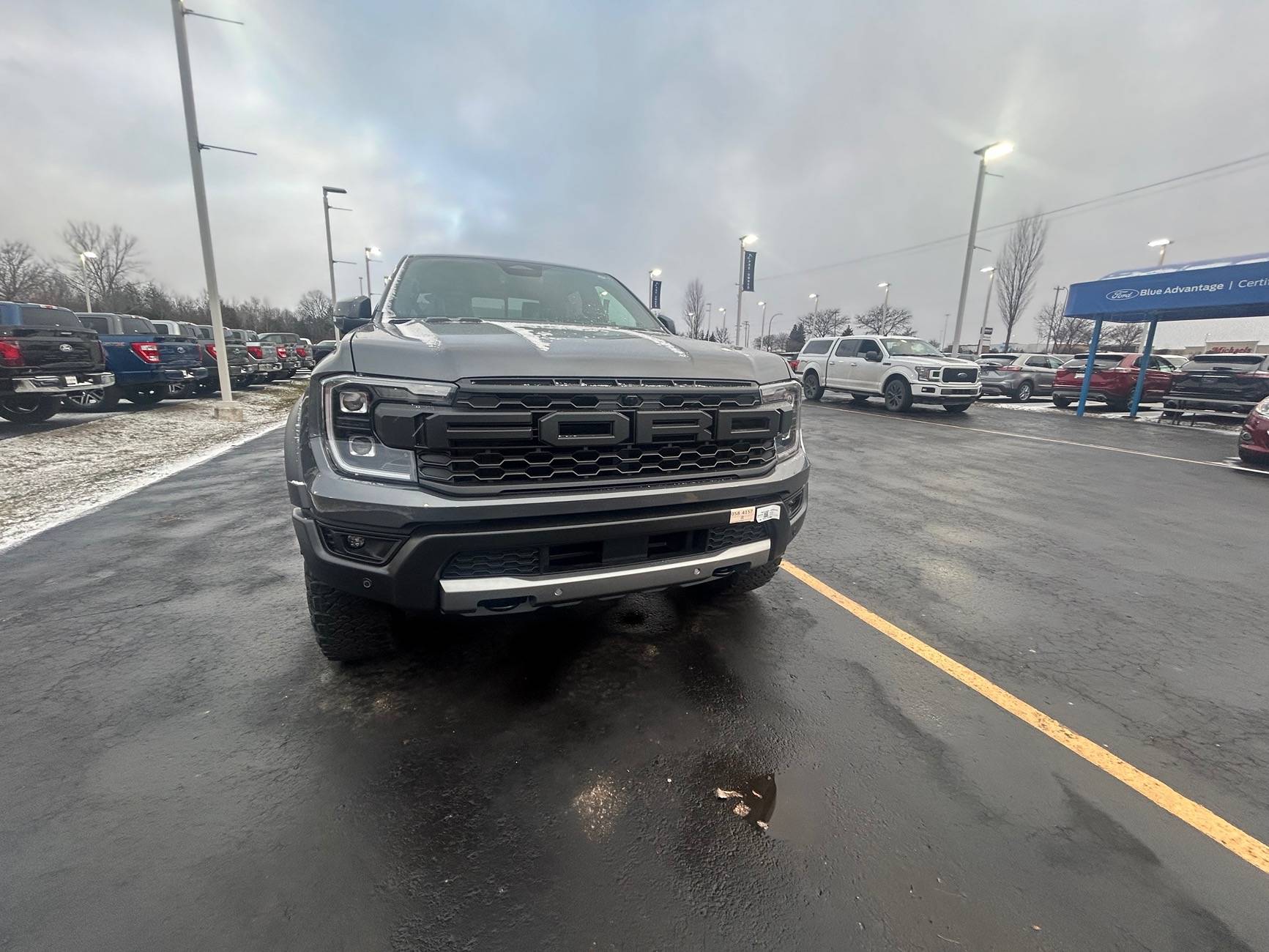 Ford Ranger Watching my 2024 Ranger Raptor get unloaded off delivery truck! 🤩😱 [cold start video added]! img_1802-jpe
