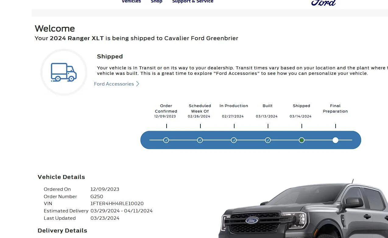 Ford Ranger Poll: Has your Ranger / Ranger Raptor been delivered (or at other stage)?? Screenshot 2024-03-25 160201