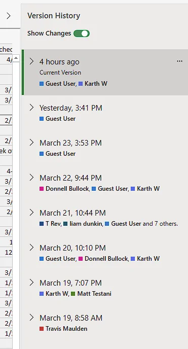 Ford Ranger Online Excel sheet Screenshot 2024-03-25 181213