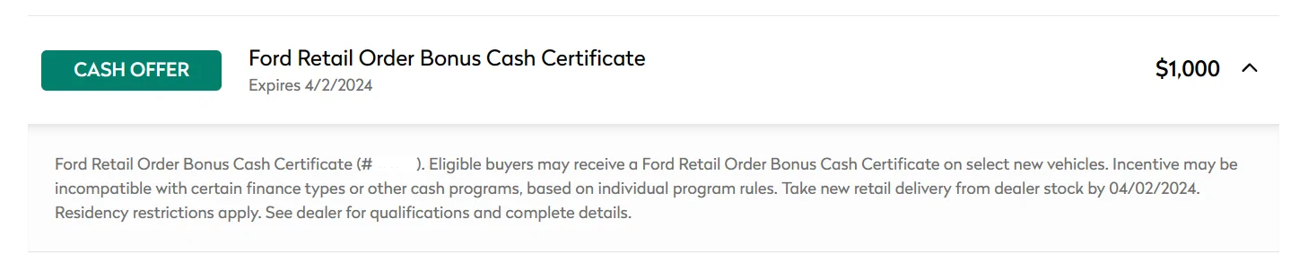 Ford Ranger $1,000 Factory Rebate for Pre-Order Customers (Experiences Upon Delivery) 1712071238226-u1