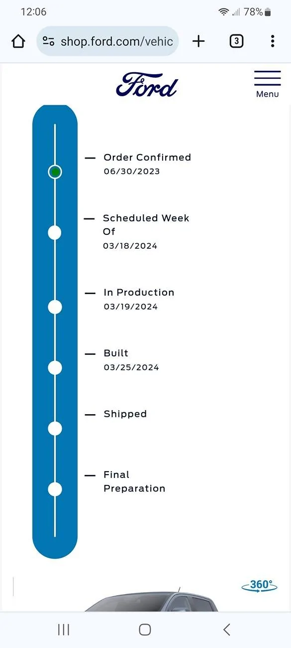 Ford Ranger Order Tracker Status Screenshot_20240407_120628_Chrom