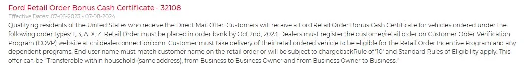 Ford Ranger $1,000 Factory Rebate for Pre-Order Customers (Experiences Upon Delivery) Rebat