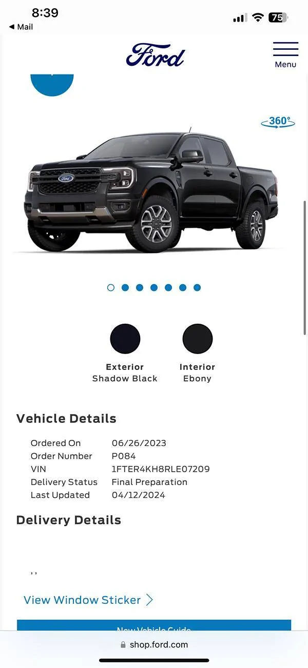 Ford Ranger Black Ranger Lariat available in nashville IMG_8431